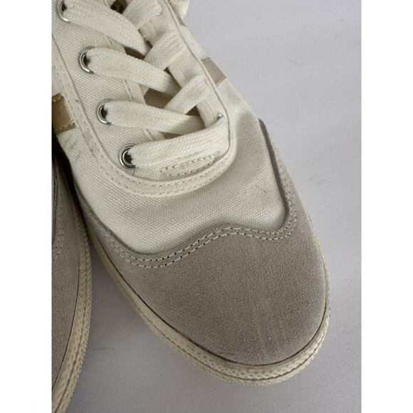 Gola Badminton Clas548 Casual Trainers Off White/Gold Size 8.5 - Picture 7 of 14